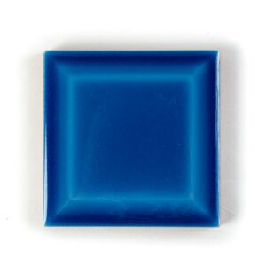 Maiolica artigianale diamantata Blu Oltremare 10x10 Cerasarda effetto craquelé