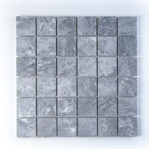 Mosaico FAP RD Grigio 5x5 su rete 30x30 vista frontale