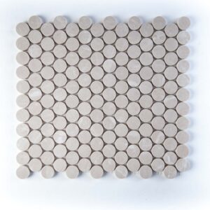 Foglio di mosaico Round Beige Duna 29,5x32,5 FAP Roma Diamond