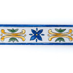 Listello decorativo Perla 4,5x22 cm Savoia Ceramiche, vista frontale